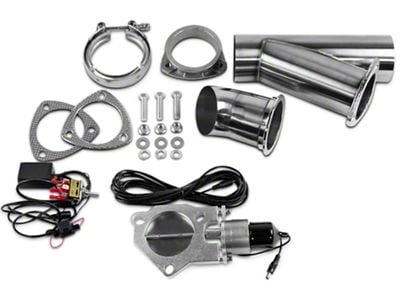 Granatelli Motor Sports Electronic Exhaust Cutout System; 4-Inch Stainless Steel (Universal; Some Adaptation May Be Required)