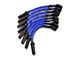 Granatelli Motor Sports High Performance Ignition Wires; High Temp Blue (07-13 4.8L, 5.3L, 6.0L Silverado 1500)
