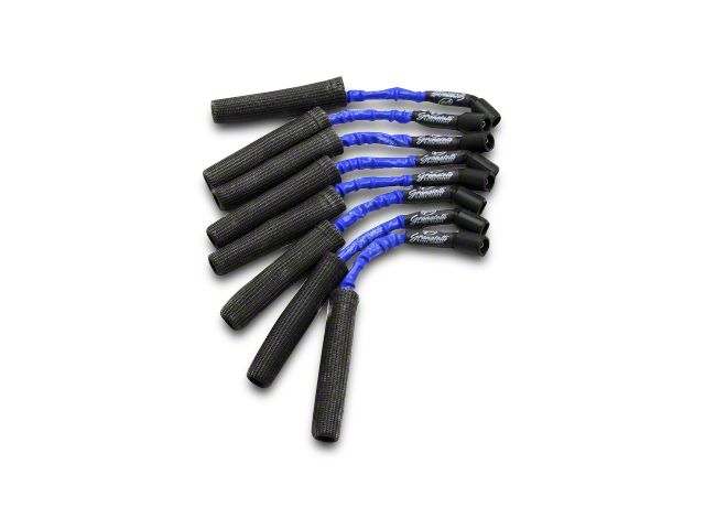 Granatelli Motor Sports High Performance Ignition Wires; High Temp Blue and Black (07-13 4.8L, 5.3L, 6.0L Silverado 1500)