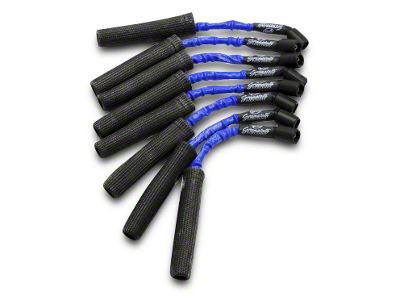 Granatelli Motor Sports High Performance Ignition Wires; High Temp Blue and Black (07-13 4.8L, 5.3L, 6.0L Silverado 1500)