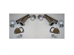 Granatelli Motor Sports Manual Exhaust Cutout; 2.50-Inch Stainless Steel; Pair (Universal; Some Adaptation May Be Required)