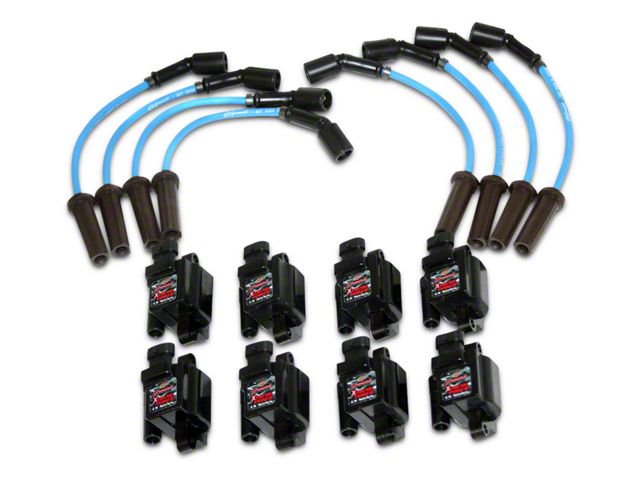 Granatelli Motor Sports Xtreme Power LS Series Coil Packs with High Performance Ignition Wires (07-13 4.8L, 5.3L, 6.0L Silverado 1500)