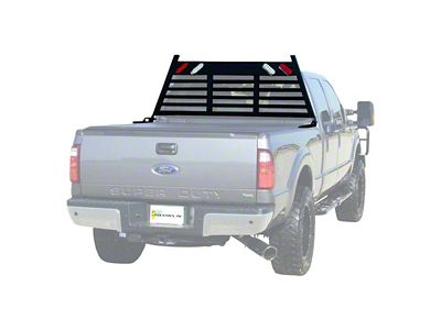 Go Industries Heavy Duty Lighted Headache Rack; Black (97-03 F-150 Styleside)