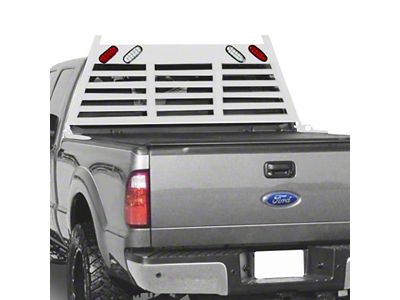 Go Industries Heavy Duty Lighted Headache Rack; White (15-20 F-150)