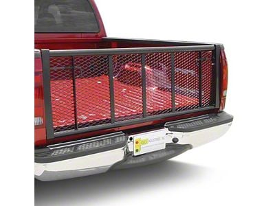 Go Industries Straight Air Flow Tailgate; Black (04-14 F-150 Styleside)