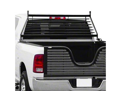 Go Industries Flat Iron Headache Rack; Black (11-16 F-250 Super Duty)