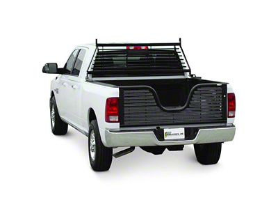 Go Industries Flat Iron Headache Rack; Black (17-25 F-250 Super Duty)