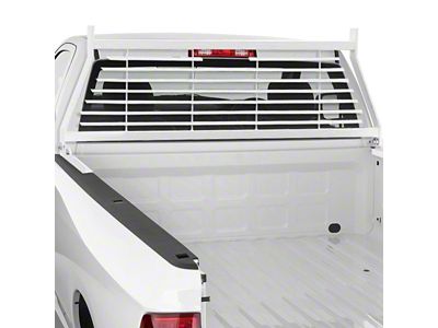 Go Industries Flat Iron Headache Rack; White (17-25 F-250 Super Duty)