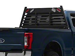 Go Industries Heavy Duty Lighted Headache Rack; Black (17-23 F-350 Super Duty)