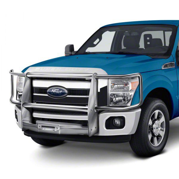 Go Industries F350 Super Duty Winch Brush Guard; Chrome 26644 (1116 F