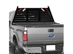 Heavy Duty Lighted Headache Rack; Black (10-18 RAM 2500 w/o RAM Box)