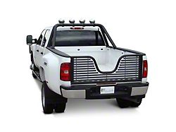 Go Industries Louvered V-Gate Air Flow Tailgate; Black (07-19 Sierra 2500 HD)
