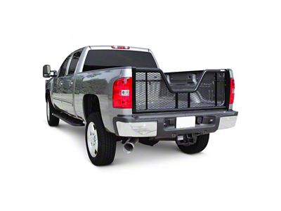 Go Industries V-Gate Air Flow Tailgate; Black (07-19 Sierra 2500 HD)