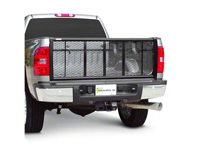 Go Industries Straight Air Flow Tailgate; Black (07-14 Sierra 3500 HD)