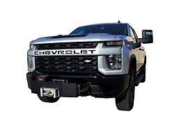 Winch Mounting Plate System; Black (20-26 Silverado 2500 HD)