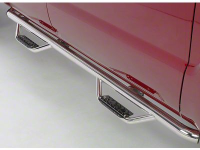 Go Rhino Dominator Classic D2 Cab Length Side Step Bars; Polished (15-25 F-150 SuperCab)