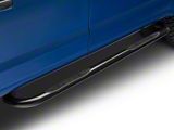 Go Rhino 3-Inch 4000 Series Cab Length Side Step Bars; Black (15-26 F-150 SuperCrew)