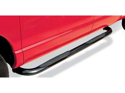 Go Rhino 3-Inch 4000 Series Cab Length Side Step Bars; Black (15-25 F-150 SuperCab)