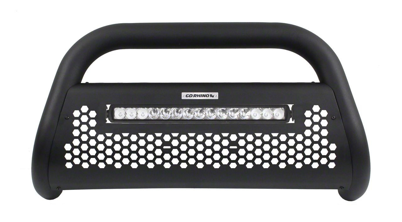 Go Rhino RC2 LR Bull Bar with 20-Inch LED Light Bar; Textured Black (09-24 F-150, Excluding Raptor)