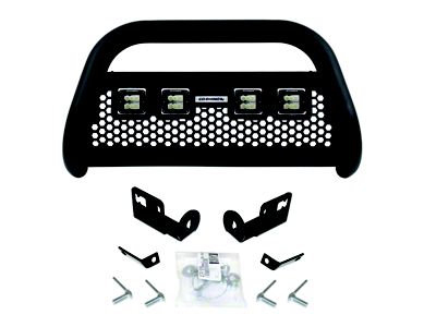 RC2 LR Bull Bar with Four 3-Inch Cube Lights; Textured Black (97-03 F-150)