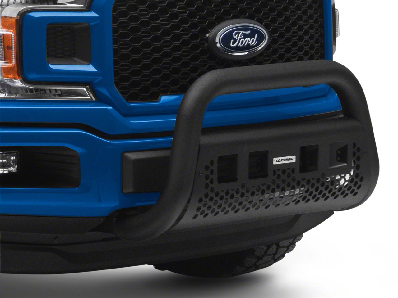 Go Rhino F-150 RC2 LR Bull Bar with Four Cube Light Mounting