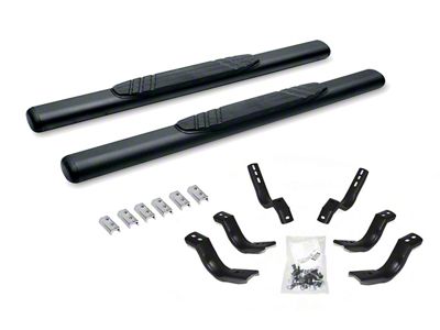 Go Rhino 4-Inch OE Xtreme Side Step Bars; Textured Black (04-14 F-150 Regular Cab)