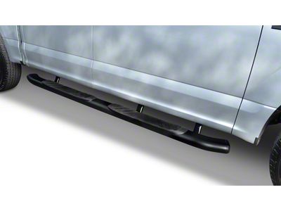 Go Rhino 5-Inch OE Xtreme Composite Side Step Bars; Black (15-25 F-150 SuperCrew)