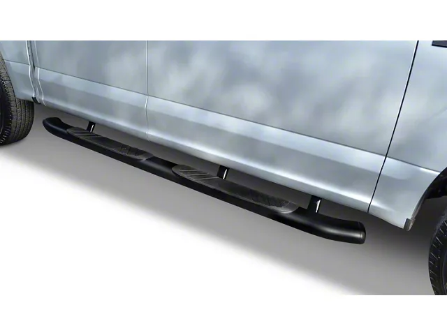 Go Rhino 5-Inch OE Xtreme Composite Side Step Bars; Black (15-24 F-150 SuperCrew)