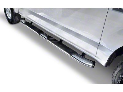 Go Rhino 5-Inch OE Xtreme Composite Side Step Bars; Chrome (15-24 F-150 SuperCrew)