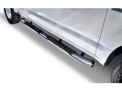Go Rhino 5-Inch OE Xtreme Composite Side Step Bars; Chrome (15-25 F-150 SuperCrew)
