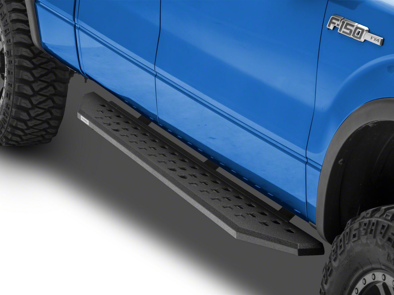 Go Rhino F-150 RB20 Running Boards; Protective Bedliner Coating