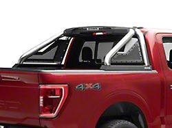 Go Rhino Sport Bar 2.0 Roll Bar with Power Actuated Retractable Light Mount; Polished (15-25 F-150)