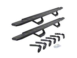 Go Rhino RB30 Running Boards with Drop Steps; Textured Black (99-16 F-250 Super Duty SuperCab)
