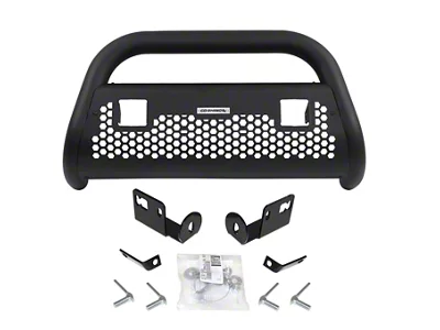 Go Rhino RC2 LR Bull Bar with Two Cube Light Mounting Brackets; Textured Black (99-07 F-250 Super Duty)