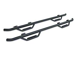 Go Rhino Dominator Classic D2 Cab Length Side Step Bars; Textured Black (17-26 F-350 Super Duty SuperCab)