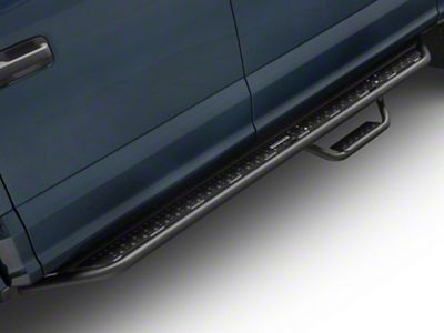 Go Rhino Drop Steps for Dominator D6 Side Steps Only; Textured Black (99-25 F-350 Super Duty SuperCab, SuperCrew w/ Dominator D6 Side Steps)