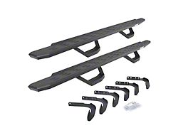 Go Rhino RB30 Running Boards with Drop Steps; Protective Bedliner Coating (99-16 F-350 Super Duty SuperCab)