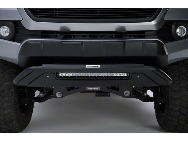 Go Rhino RC3 LR Skid Plate Bull Bar with 20-Inch LED Light Bar; Textured Black (17-22 F-350 Super Duty)