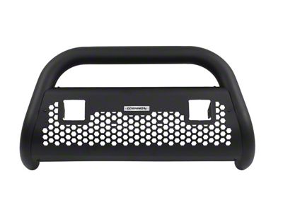 RC2 LR Bull Bar with Two Cube Light Mounting Brackets; Textured Black (17-22 F-350 Super Duty)