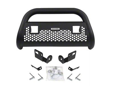 RC2 LR Bull Bar with Two Cube Light Mounting Brackets; Textured Black (11-16 F-350 Super Duty)