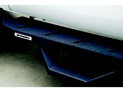 Go Rhino RB10 Running Boards with Drop Steps; Textured Black (17-26 F-350 Super Duty Regular Cab)