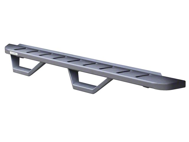 Go Rhino RB10 Running Boards with Drop Steps; Textured Black (17-24 F-350 Super Duty SuperCab)