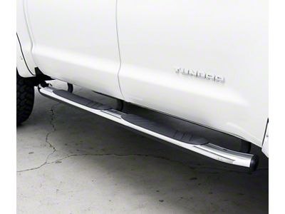 Go Rhino 5-Inch OE Xtreme Composite Side Step Bars; Chrome (17-25 F-350 Super Duty SuperCab)