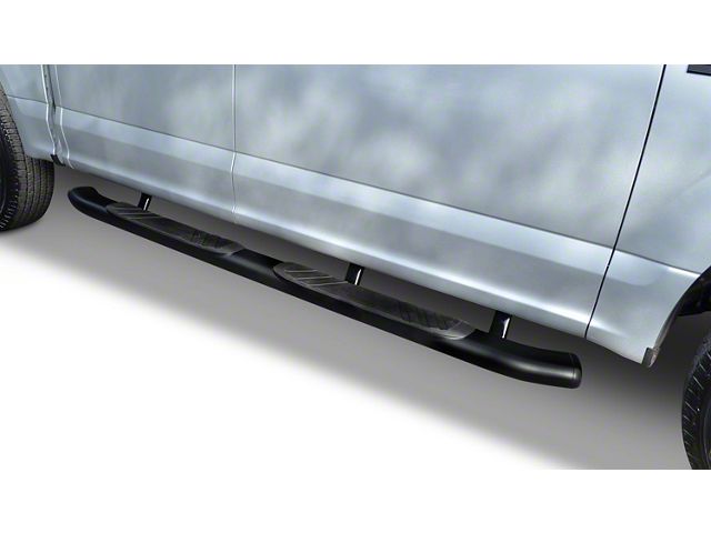Go Rhino 5-Inch OE Xtreme Composite Side Step Bars; Black (17-24 F-350 Super Duty SuperCrew)