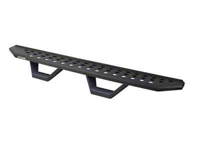 Go Rhino RB20 Running Boards with Drop Steps; Textured Black (17-24 F-350 Super Duty SuperCrew)