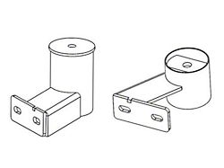 Go Rhino Brackets for Dominator Extreme Side Steps (22-26 Maverick)