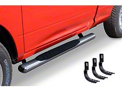 Go Rhino 4-Inch OE Xtreme Side Step Bars; Polished (09-18 RAM 1500 Regular Cab)