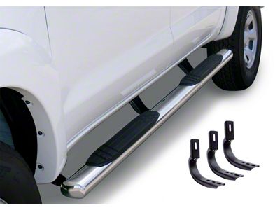 Go Rhino 4-Inch OE Xtreme Side Step Bars; Polished (09-14 RAM 1500 Quad Cab)