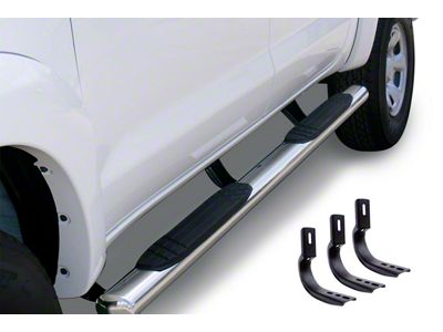 Go Rhino 4-Inch OE Xtreme Side Step Bars; Polished (10-24 RAM 2500 Crew Cab)