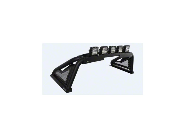 Go Rhino Sport Bar 2.0 Roll Bar with Power Actuated Retractable Light Mount; Textured Black (10-24 RAM 2500)